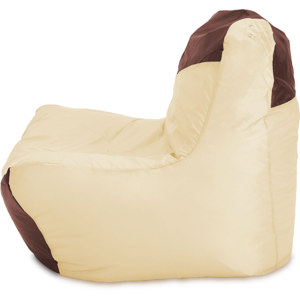 Кресло-мешок «Классическое», 100x100x110, Бежевый и коричневый Профиль