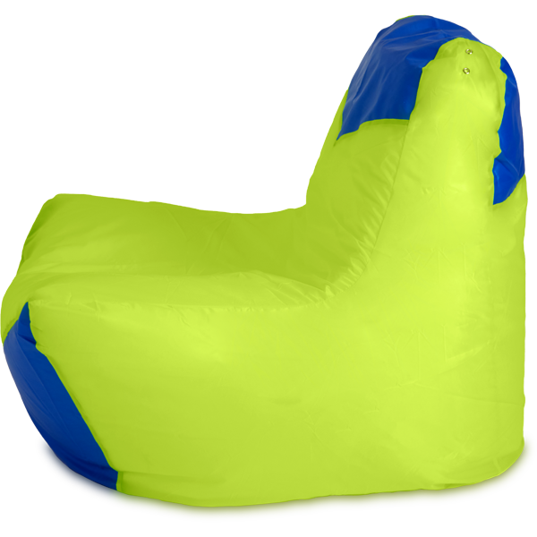 Кресло-мешок «Классическое», 100x100x110, Лайм и синий Профиль