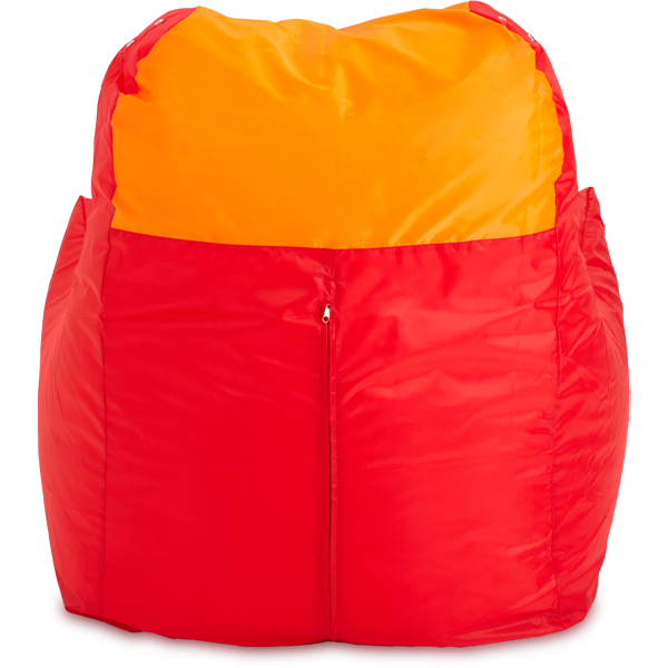 Кресло-мешок «Классическое», 100x100x110, Красный и оранжевый Сзади