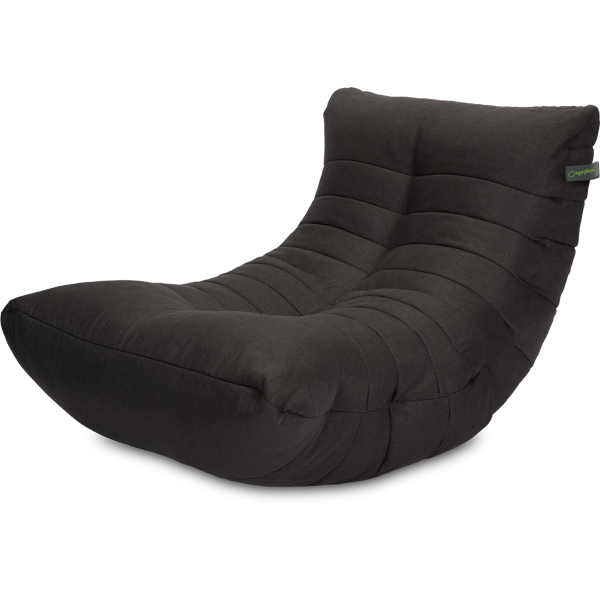 Кресло мешок «Кокон», 70x120x85, Угольный Изометрия