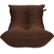 Кресло мешок «Кокон», 70x120x85, Тёмный шоколад Анфас галлерея