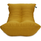 Кресло мешок «Кокон», 70x120x85, Горчичный Анфас галлерея