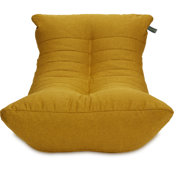 Кресло мешок «Кокон», 70x120x85, Горчичный Анфас
