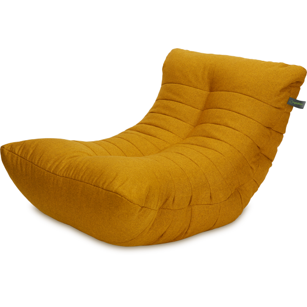 Кресло мешок «Кокон», 70x120x85, Горчичный Изометрия