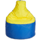 Кресло-мешок «Комфорт», 145x90x90, Синий и желтый Анфас галлерея