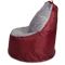 Кресло-мешок «Комфорт», 145x90x90, Бордовый и серый Профиль галлерея