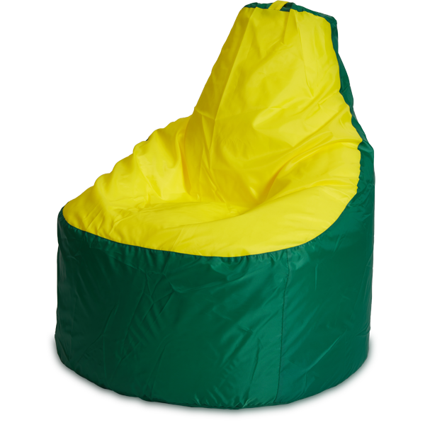Кресло-мешок «Комфорт», 145x90x90, Зеленый и желтый Изометрия
