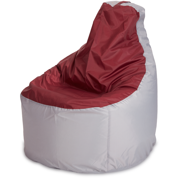Кресло-мешок «Комфорт», 145x90x90, Серый и бордовый Изометрия