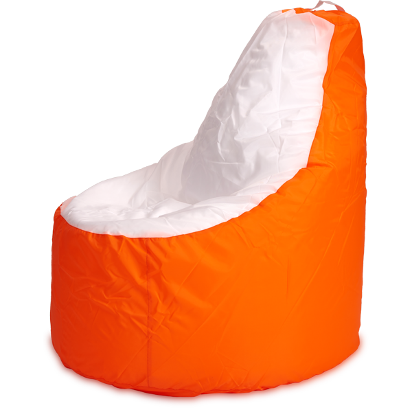 Кресло-мешок «Комфорт», 145x90x90, Оранжевый и белый Профиль