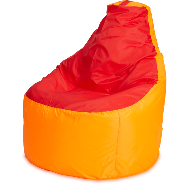 Кресло-мешок «Комфорт», 145x90x90, Оранжевый и красный Изометрия