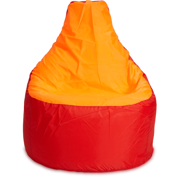 Кресло-мешок «Комфорт», 145x90x90, Красный и оранжевый Анфас