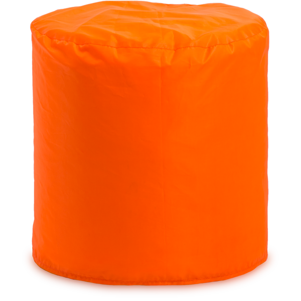 Пуфик «Цилиндр», оранжевый Анфас