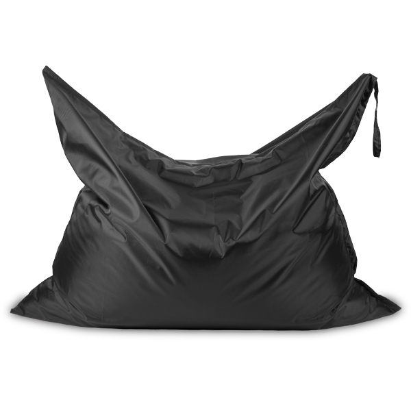 Кресло-мешок «Подушка», черный Анфас
