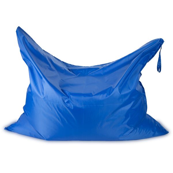 Кресло-мешок «Подушка», синий Анфас
