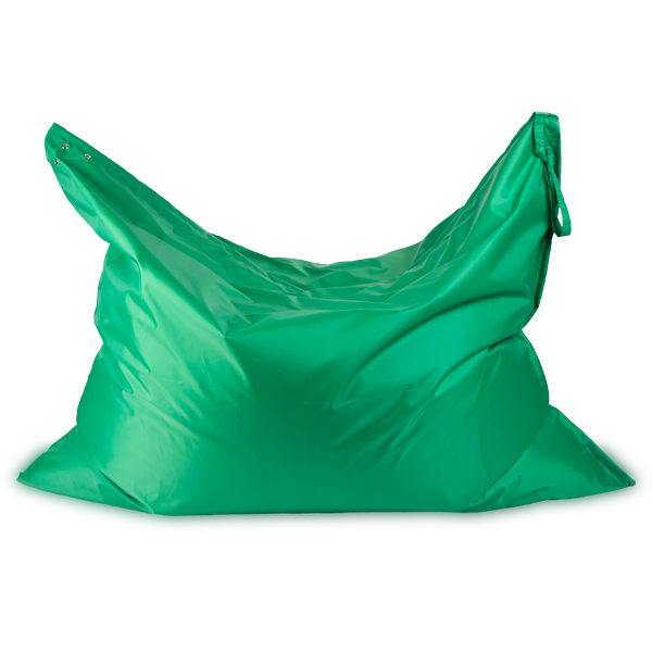 Кресло-мешок «Подушка», зеленый Анфас