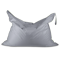 Кресло-мешок «Подушка», серый Анфас галлерея