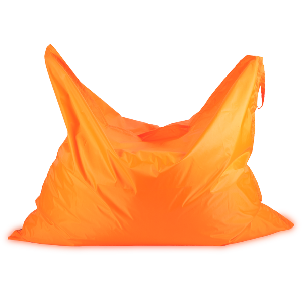 Кресло-мешок «Подушка», оранжевый Анфас