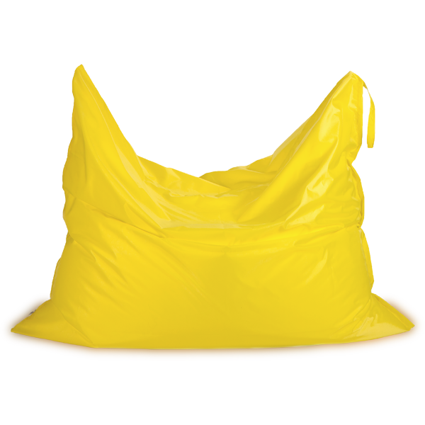 Кресло-мешок «Подушка», желтый Анфас