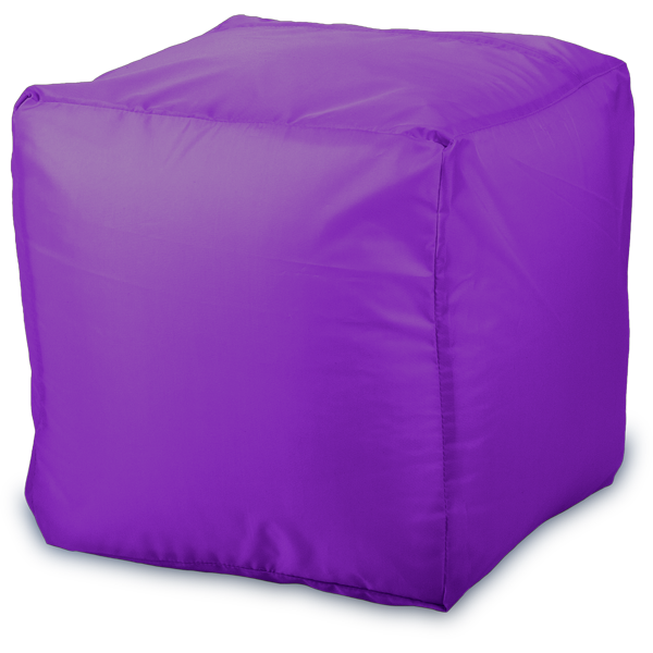 Пуфик «Куб», пурпурный Изометрия
