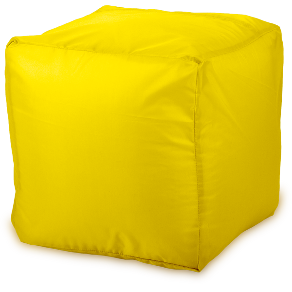 Пуфик «Куб», желтый Изометрия