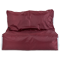 Кресло-мешок «Диван», 120x85x160, Бордовый и серый Анфас галлерея