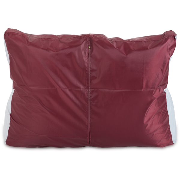 Кресло-мешок «Диван», 120x85x160, Бордовый и серый Сзади