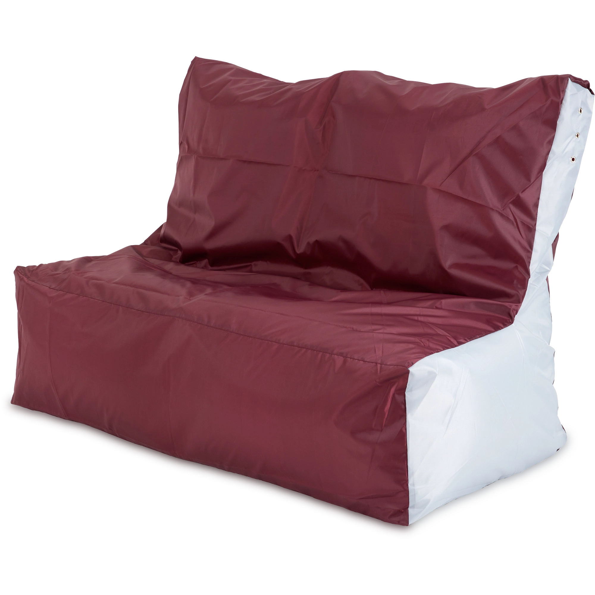 Кресло-мешок «Диван» Бордовый и серый