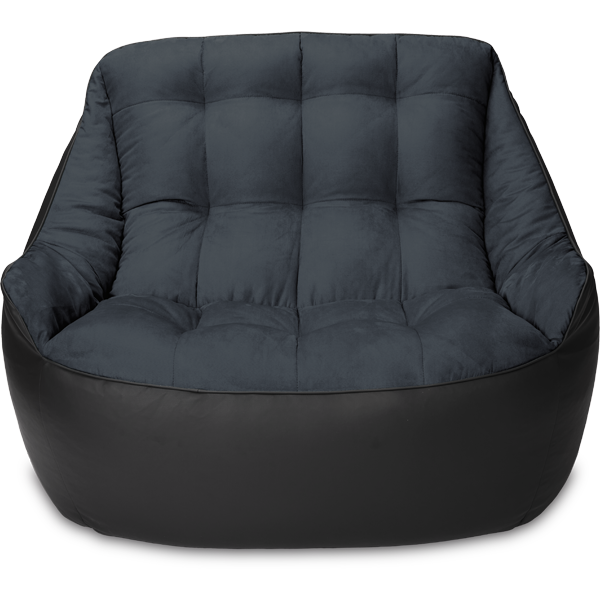 Кресло мешок «Диван Босс», 90x130x95, Чёрный Анфас