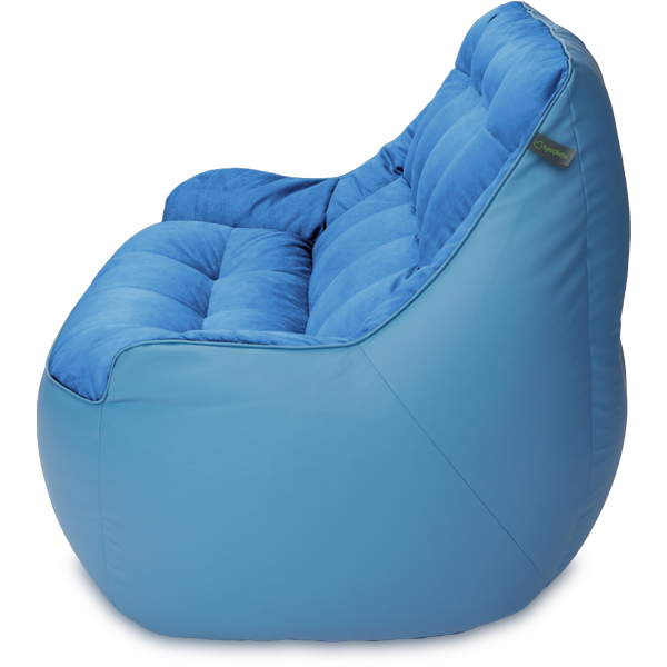 Кресло мешок «Диван Босс», 90x130x95, Синий и голубой Профиль