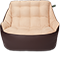 Кресло мешок «Диван Босс», 90x130x95, Коричневый и бежевый Анфас галлерея