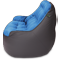 Кресло мешок «Диван Босс», 90x130x95, Графит и голубой Профиль галлерея