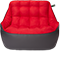 Кресло мешок «Диван Босс», 90x130x95, Графит и красный Анфас галлерея
