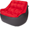 Кресло мешок «Диван Босс», 90x130x95, Графит и красный Изометрия галлерея