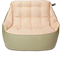 Кресло мешок «Диван Босс», 90x130x95, Оливка и бежевый Анфас галлерея