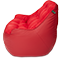 Кресло мешок «Диван Босс», 90x130x95, Кожа Красный Профиль галлерея