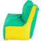 Кресло-мешок «Диван», 120x85x160, Зеленый и желтый Профиль галлерея