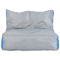 Кресло-мешок «Диван», 120x85x160, Серый и синий Анфас галлерея