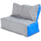 Кресло-мешок «Диван», 120x85x160, Серый и синий Изометрия галлерея