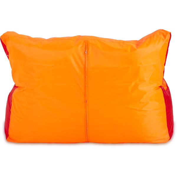 Кресло-мешок «Диван», 120x85x160, Оранжевый и красный Сзади