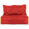 Кресло-мешок «Диван», 120x85x160, Красный и оранжевый Анфас галлерея