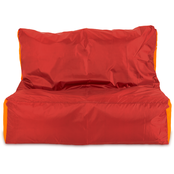 Кресло-мешок «Диван», 120x85x160, Красный и оранжевый Анфас