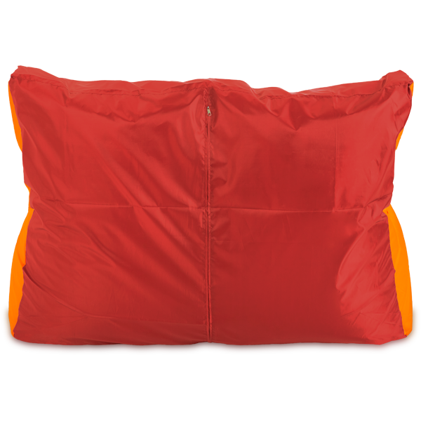 Кресло-мешок «Диван», 120x85x160, Красный и оранжевый Сзади
